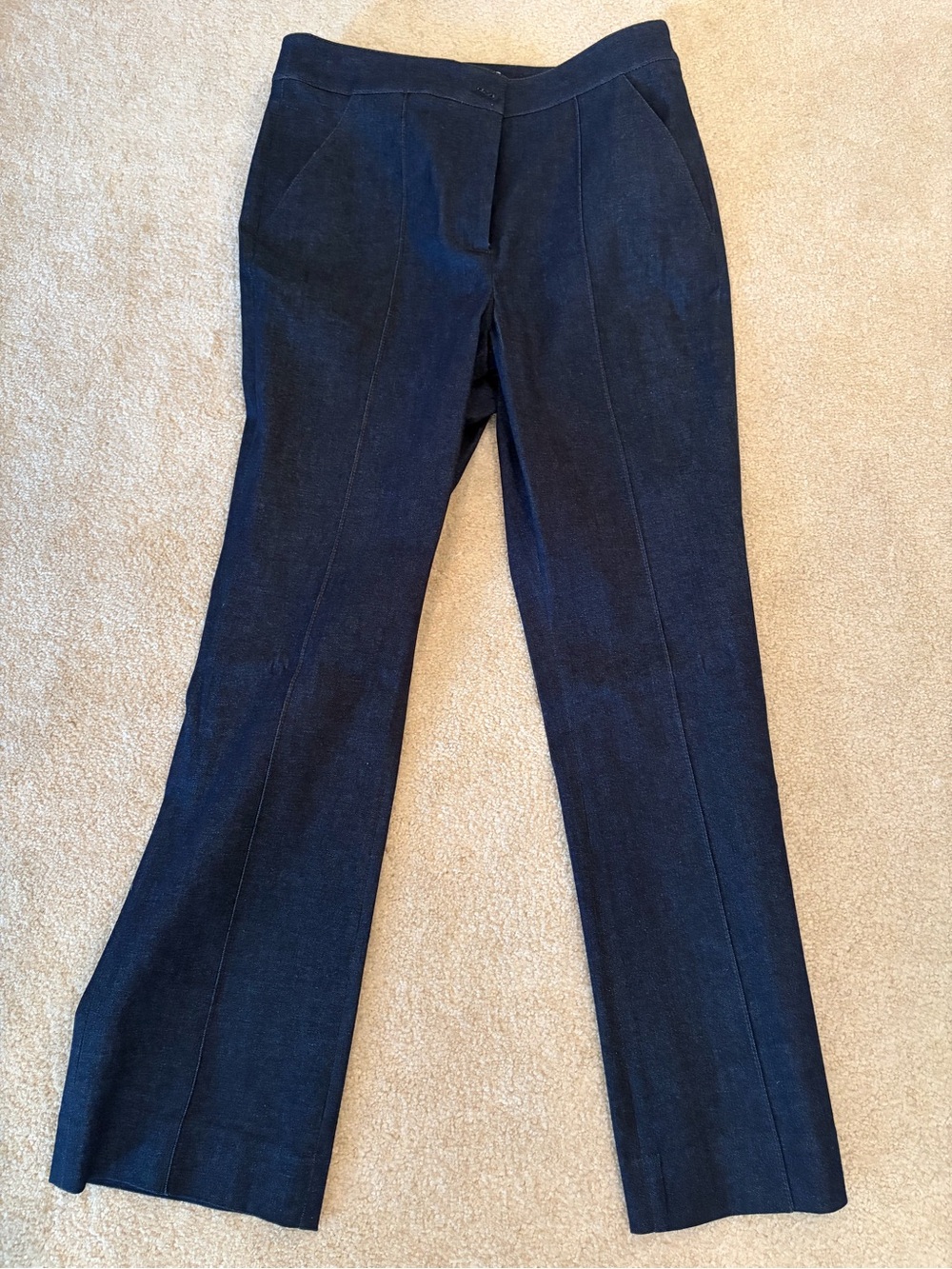 Veronica Beard Dark Blue Flare Jeans